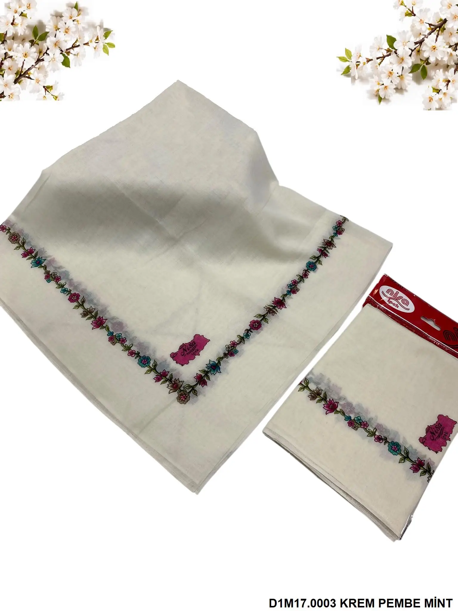 90 CM İÇİ BOŞ KREM PEMBE MAVİ (D1M17)