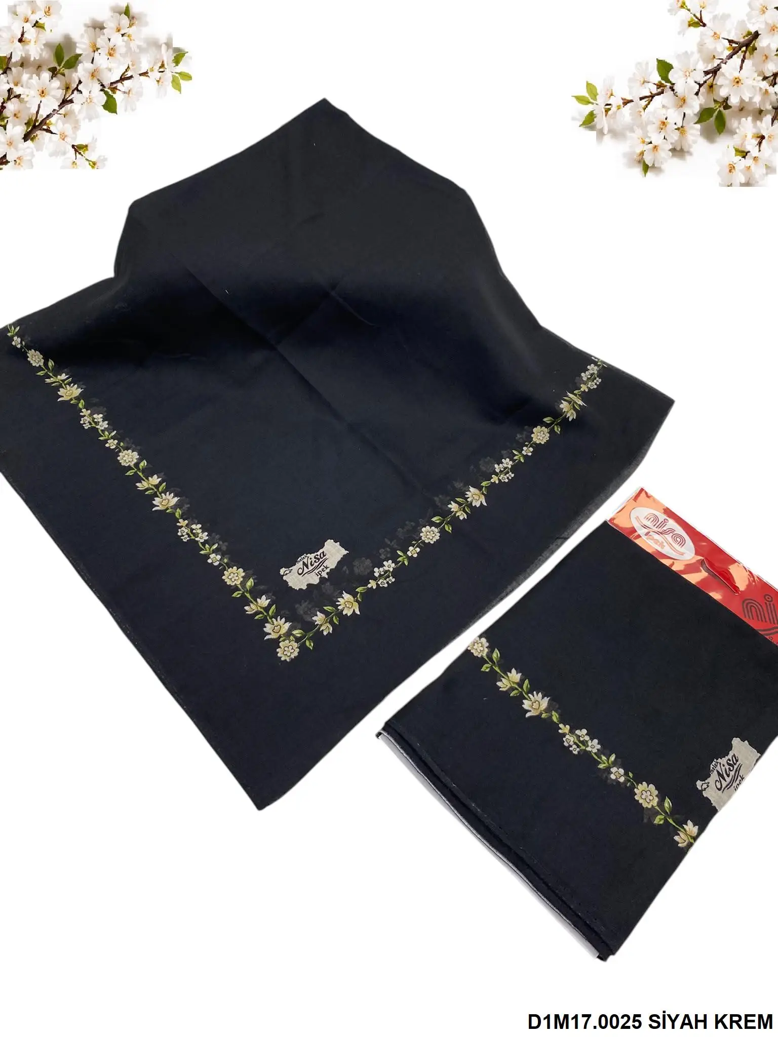 90 CM İÇİ BOŞ SİYAH KREM (D1M17)