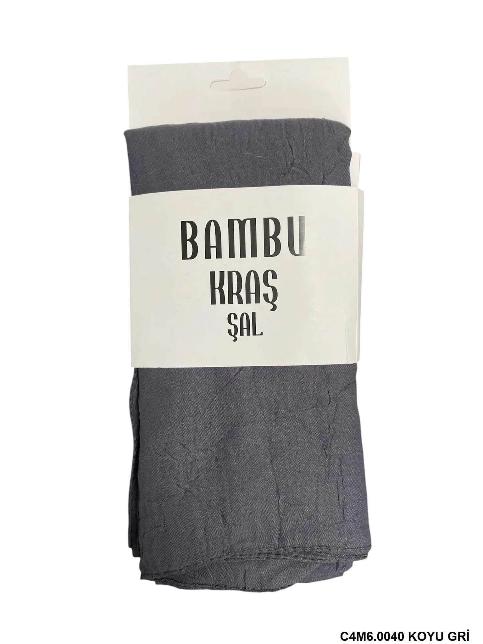 BAMBU KRAŞ KOYU GRİ ŞAL (C4M6)