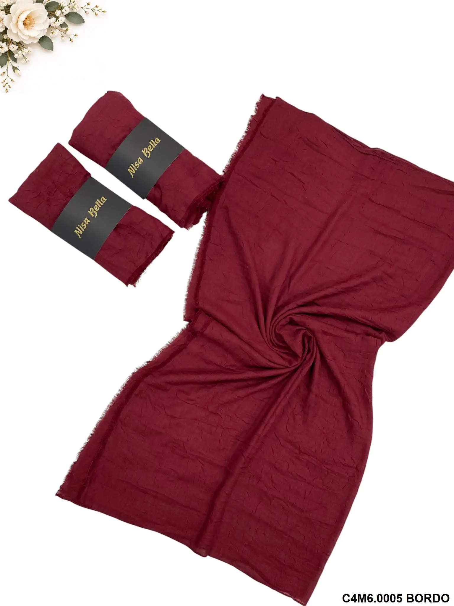BAMBU KRAŞ ŞAL BORDO (C4M6)