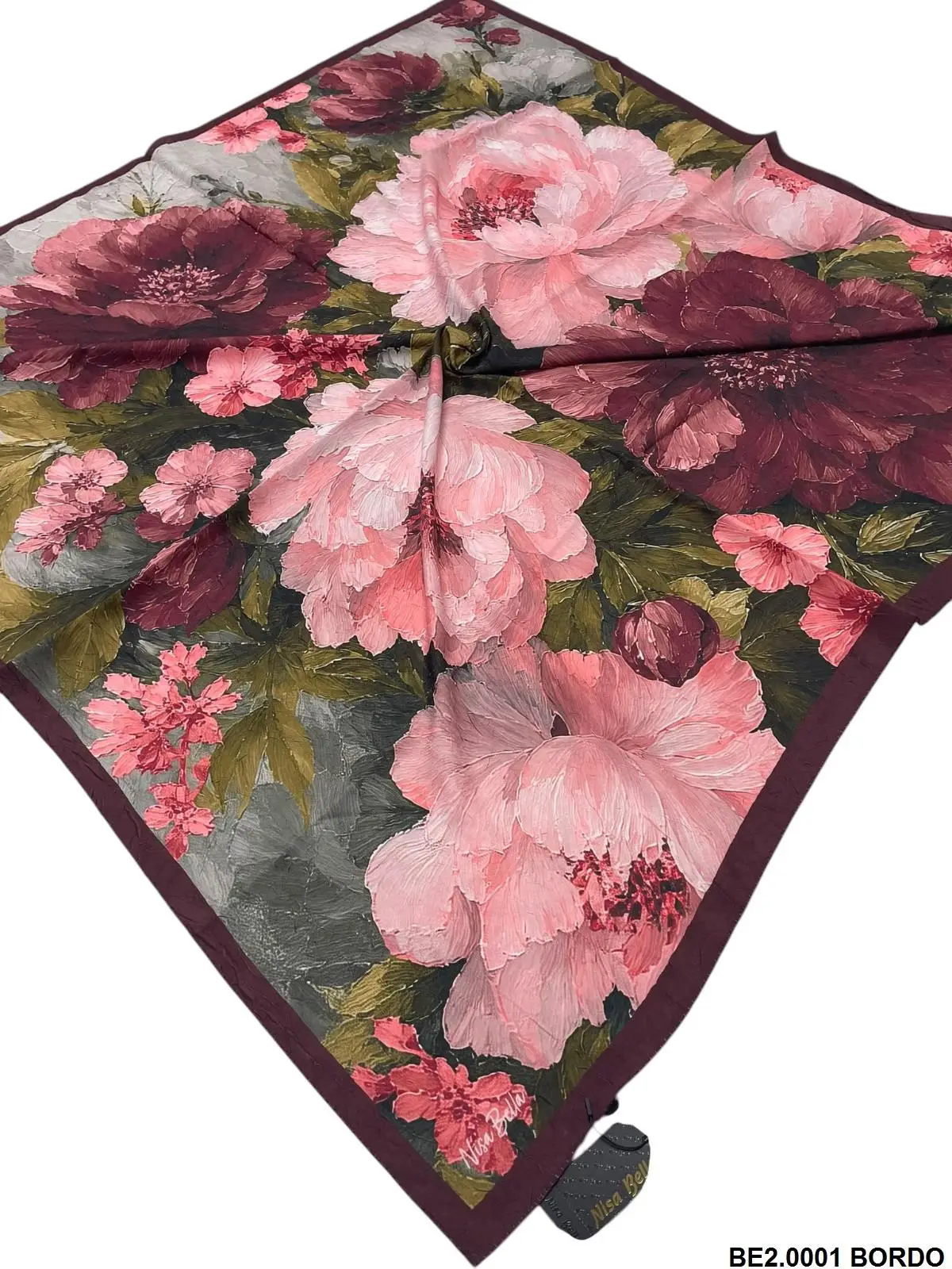 BAMBU SOFT EŞARP BORDO -BE2
