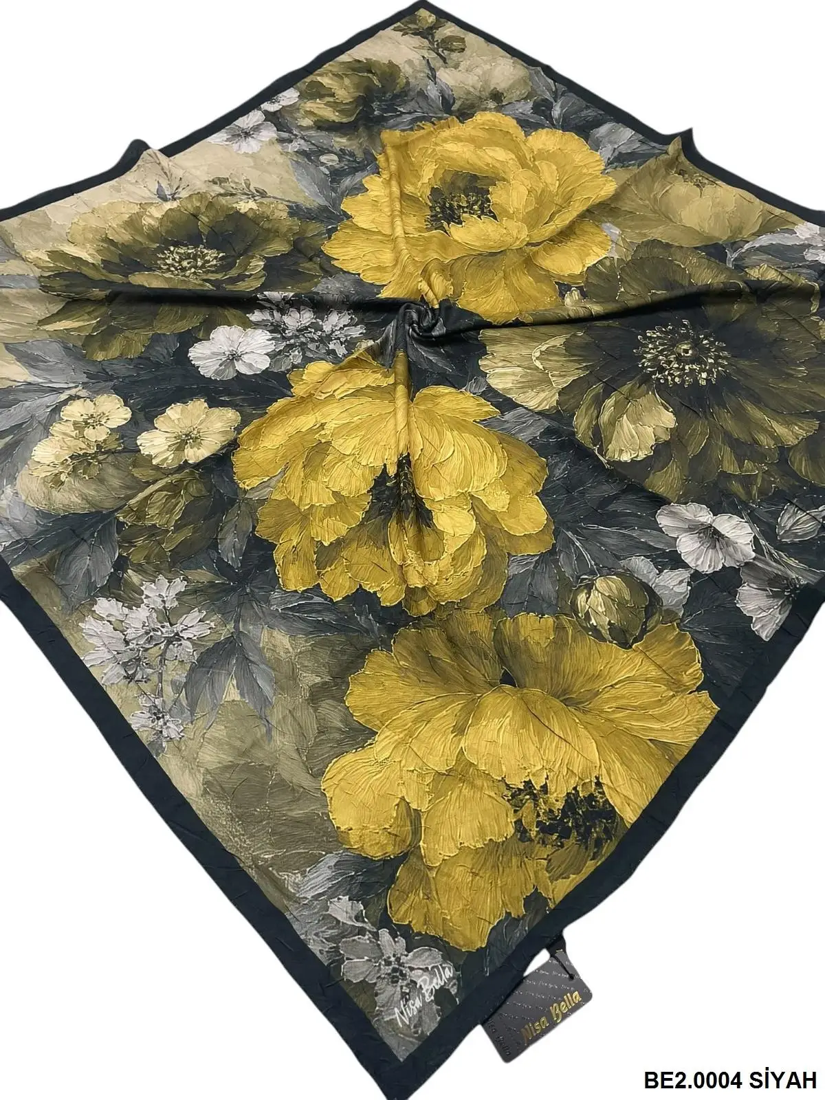 BAMBU SOFT EŞARP SİYAH -BE2