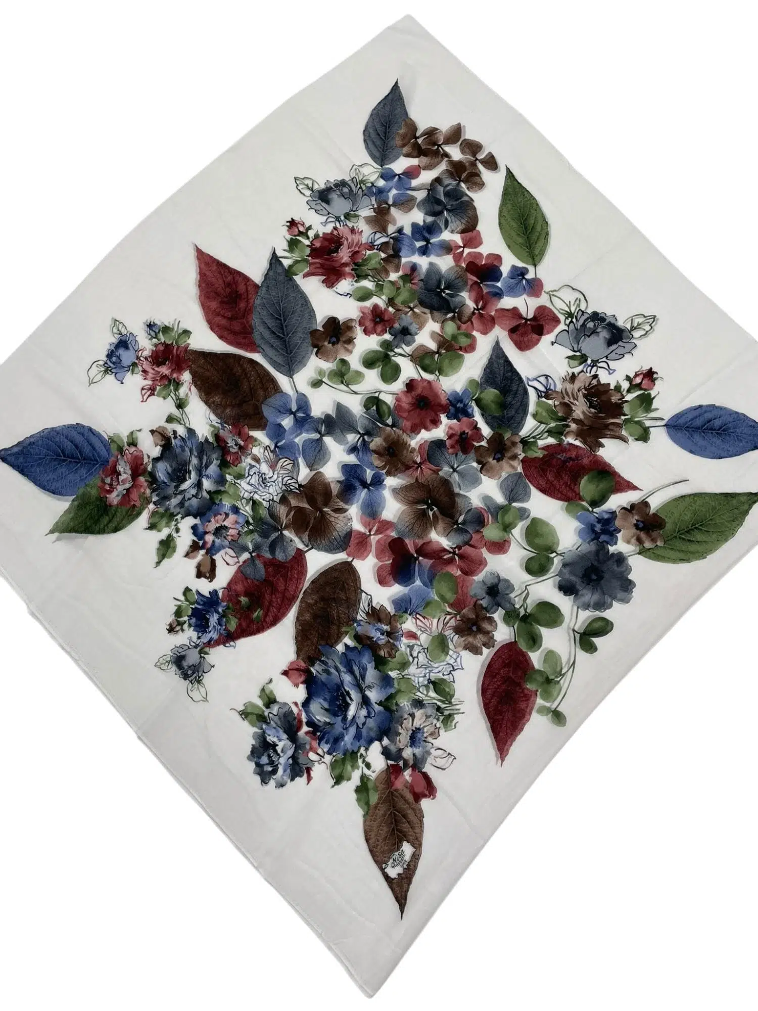 DESENLİ OYALIK 100 CM BEYAZ İNDİGO (B2M1)