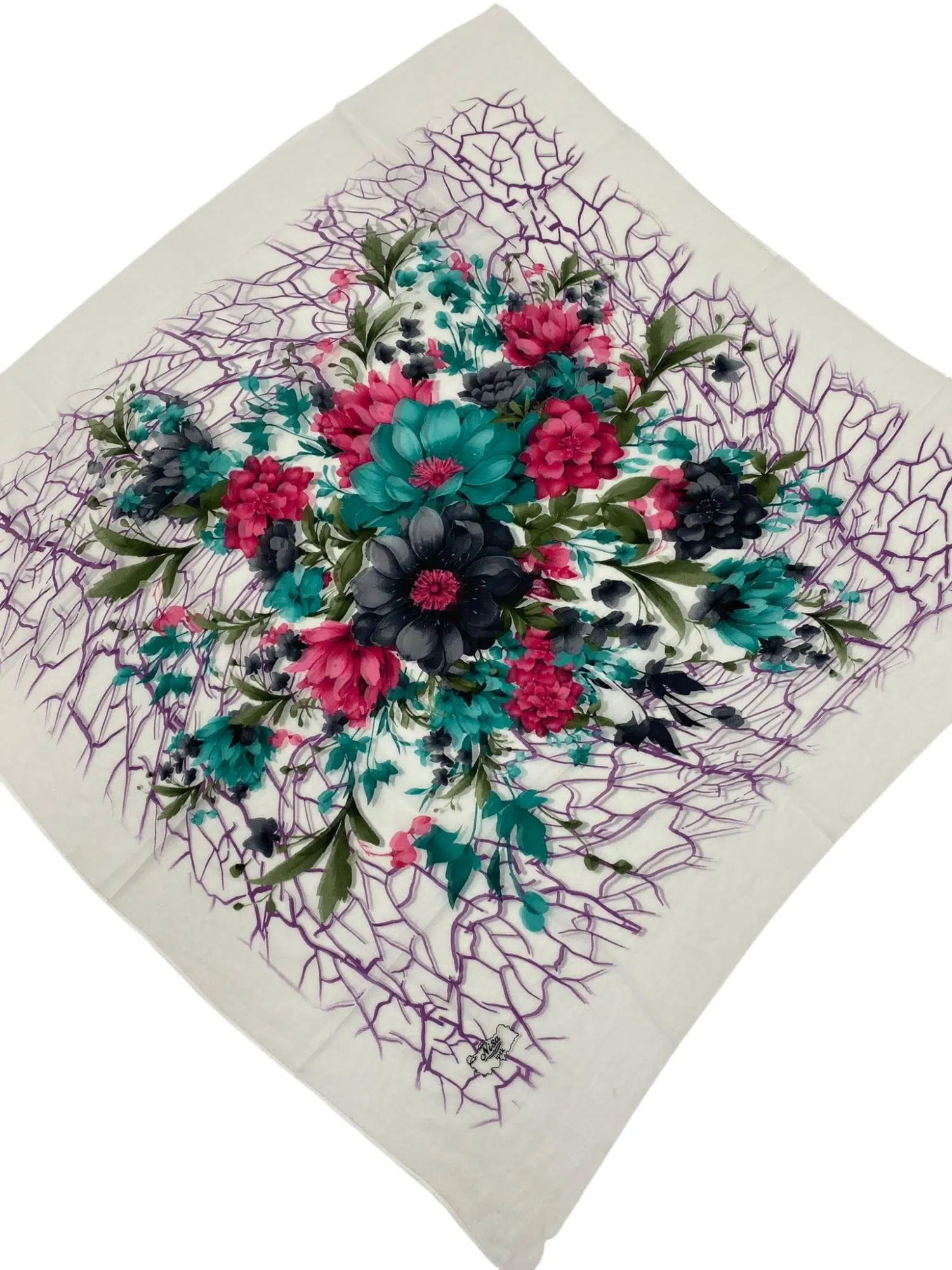 DESENLİ OYALIK BEYAZ PEMBE TURKUAZ (B2M6)