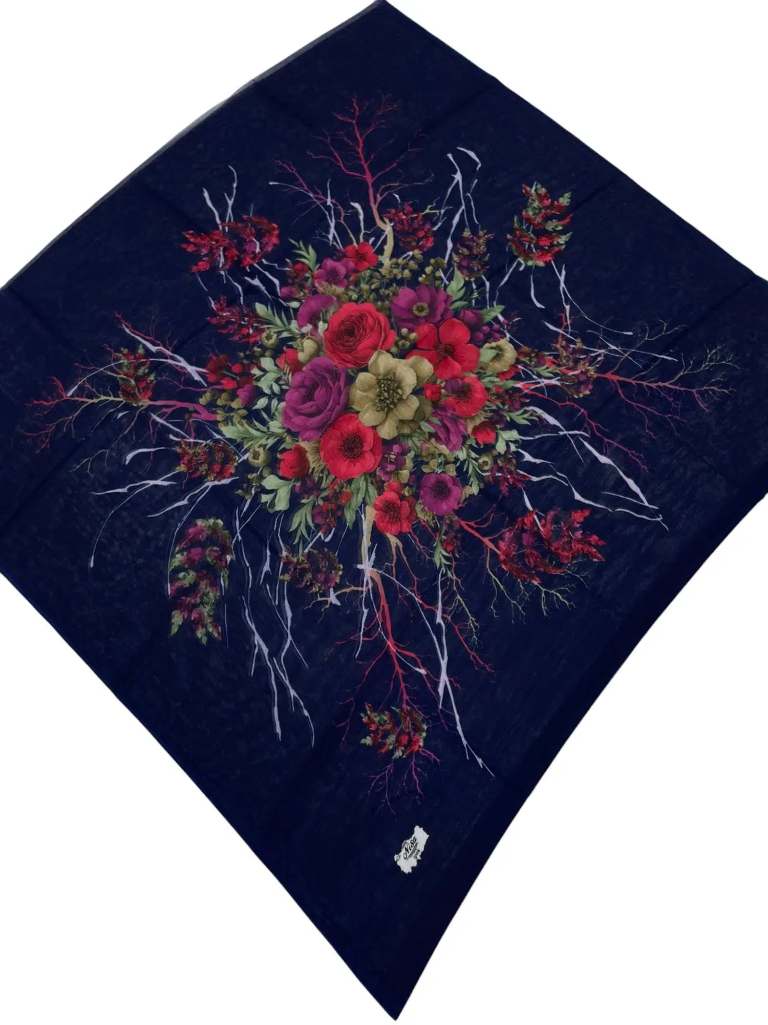 DESENLİ OYALIK LACİVERT (B2M4)