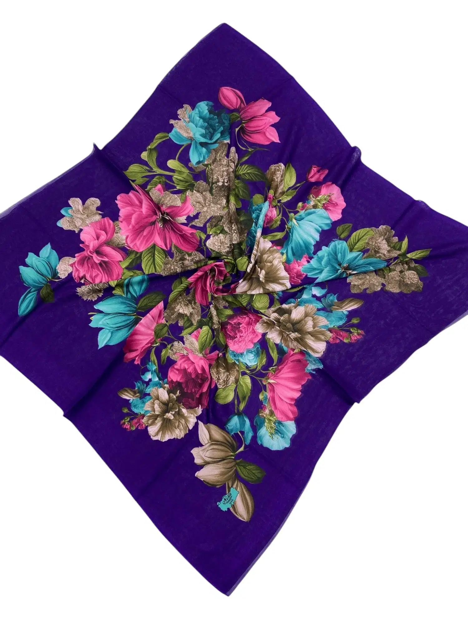 DESENLİ OYALIK MENEKŞE MOR (B4M7)