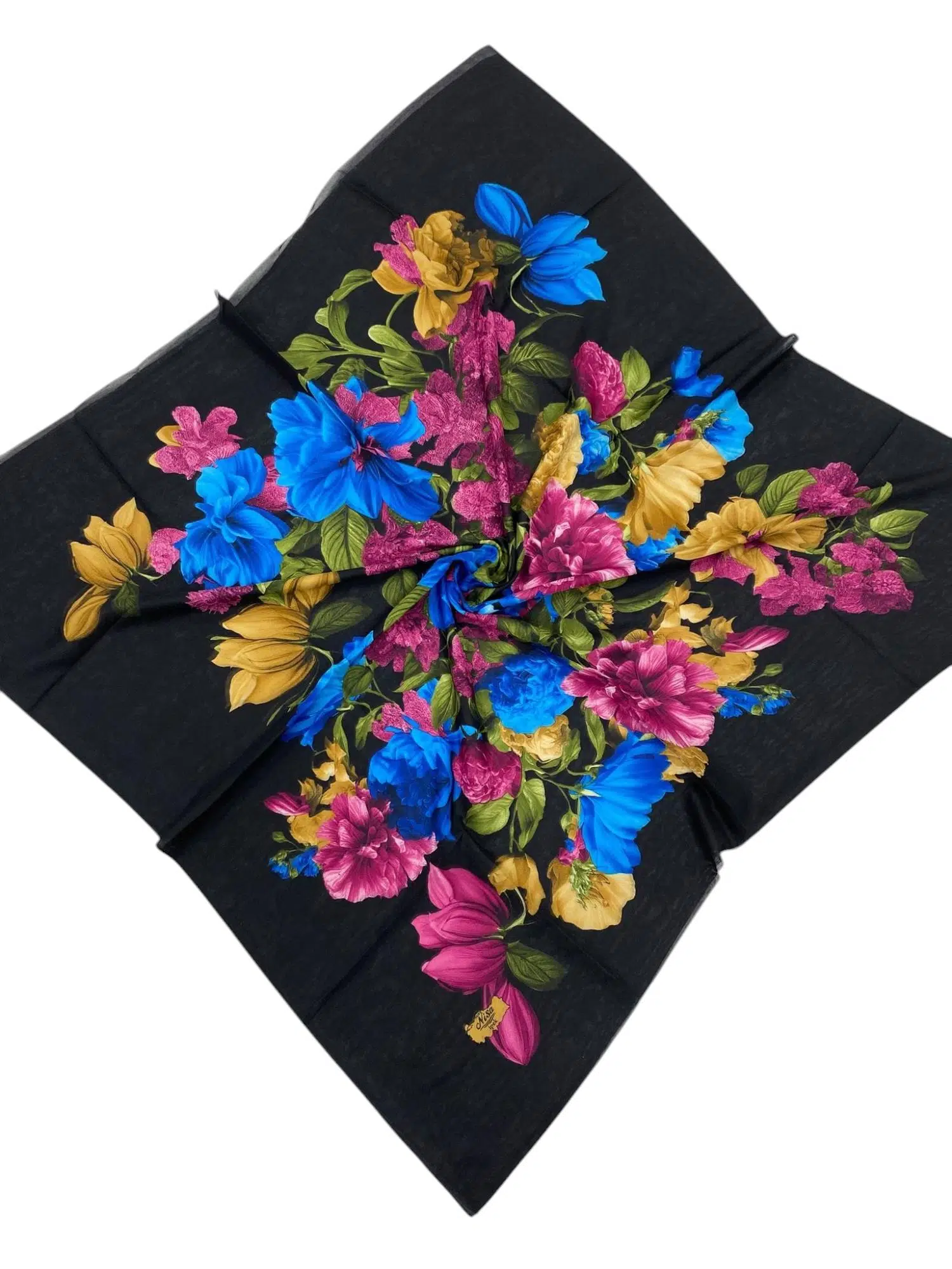 DESENLİ OYALIK SİYAH MAVİ PEMBE (B4M7)