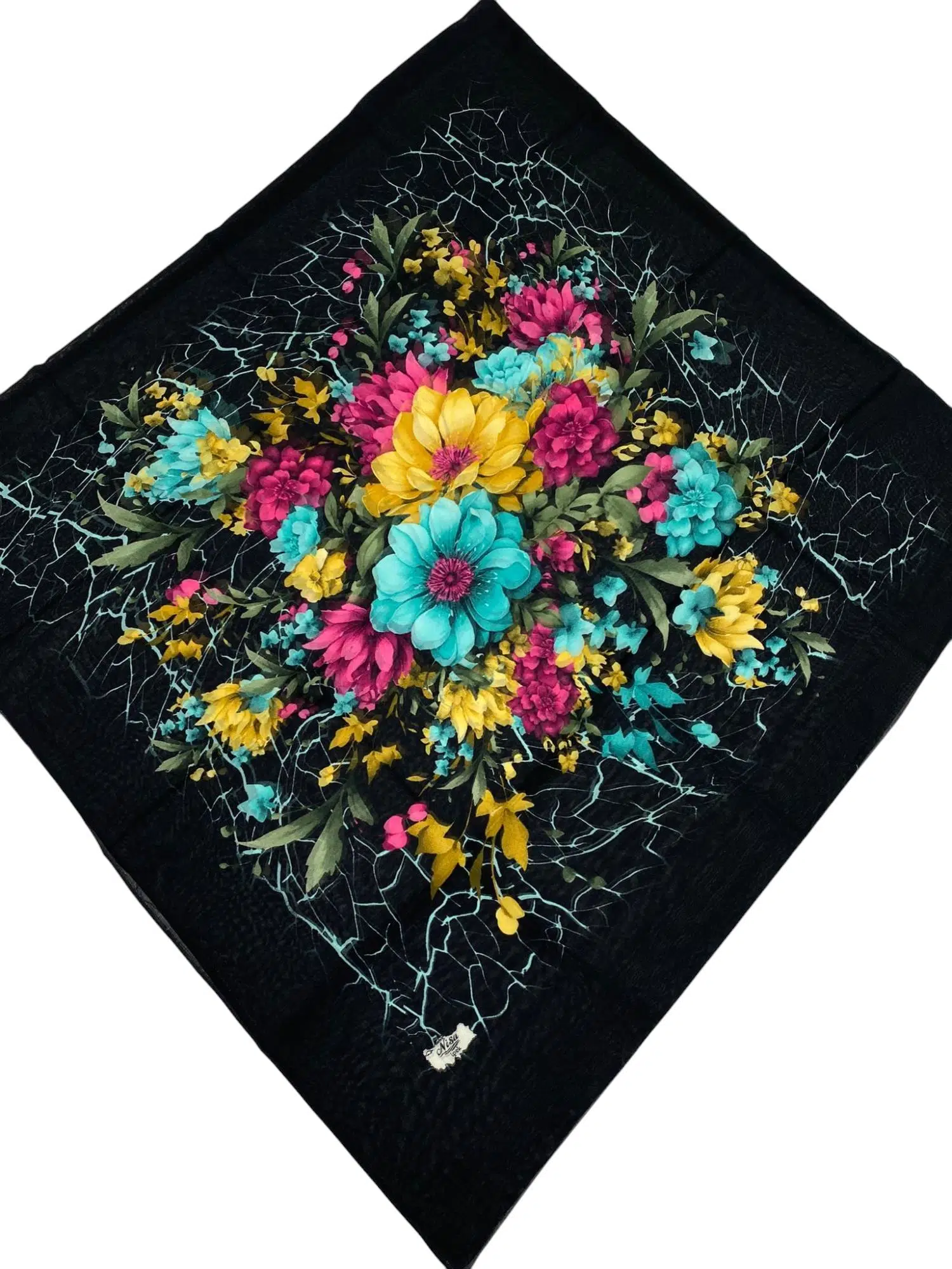 DESENLİ OYALIK SİYAH PEMBE MİNT (B2M6)