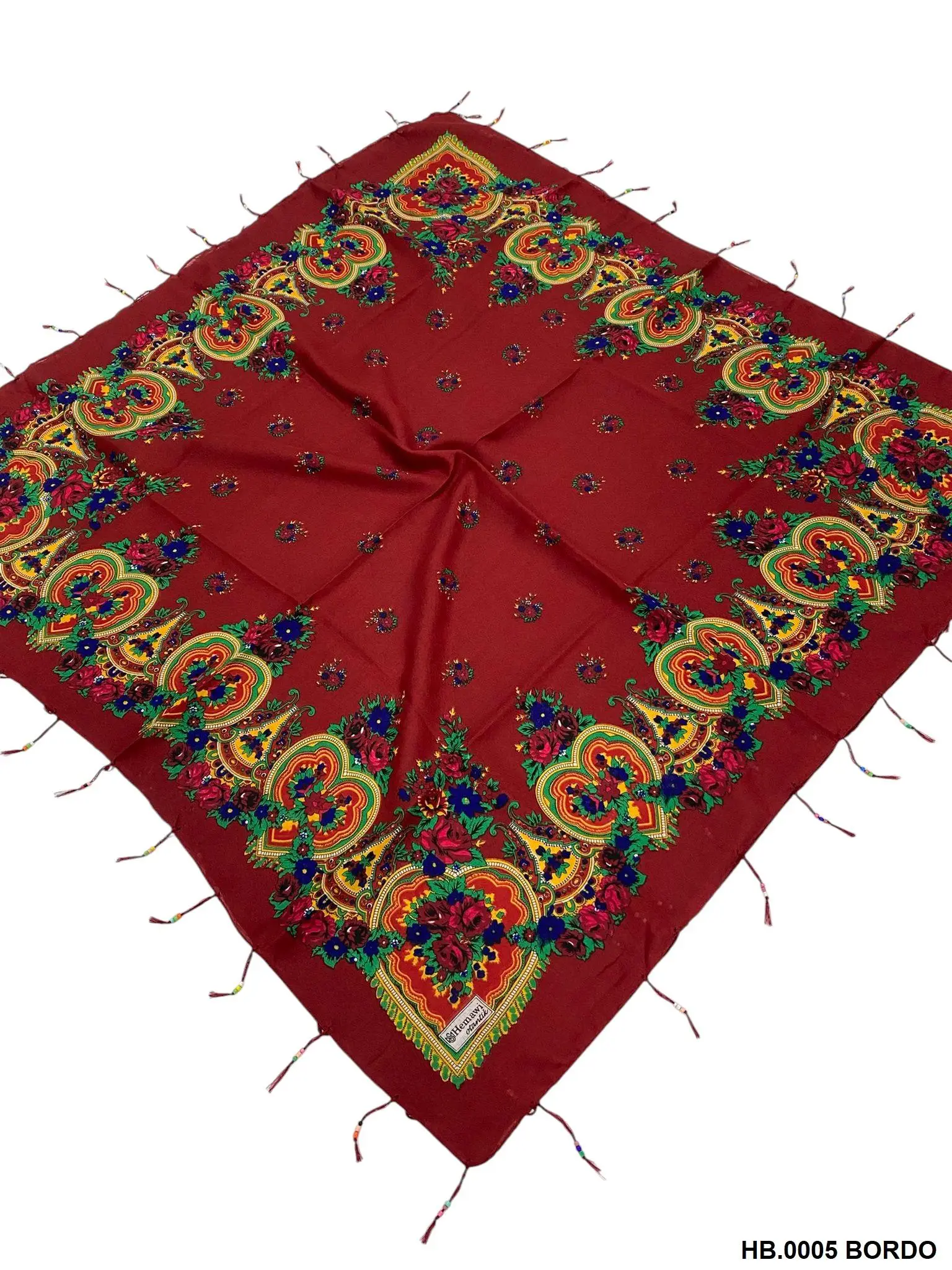HEMAWİ OTANTİK BONCUKLU BORDO - HB