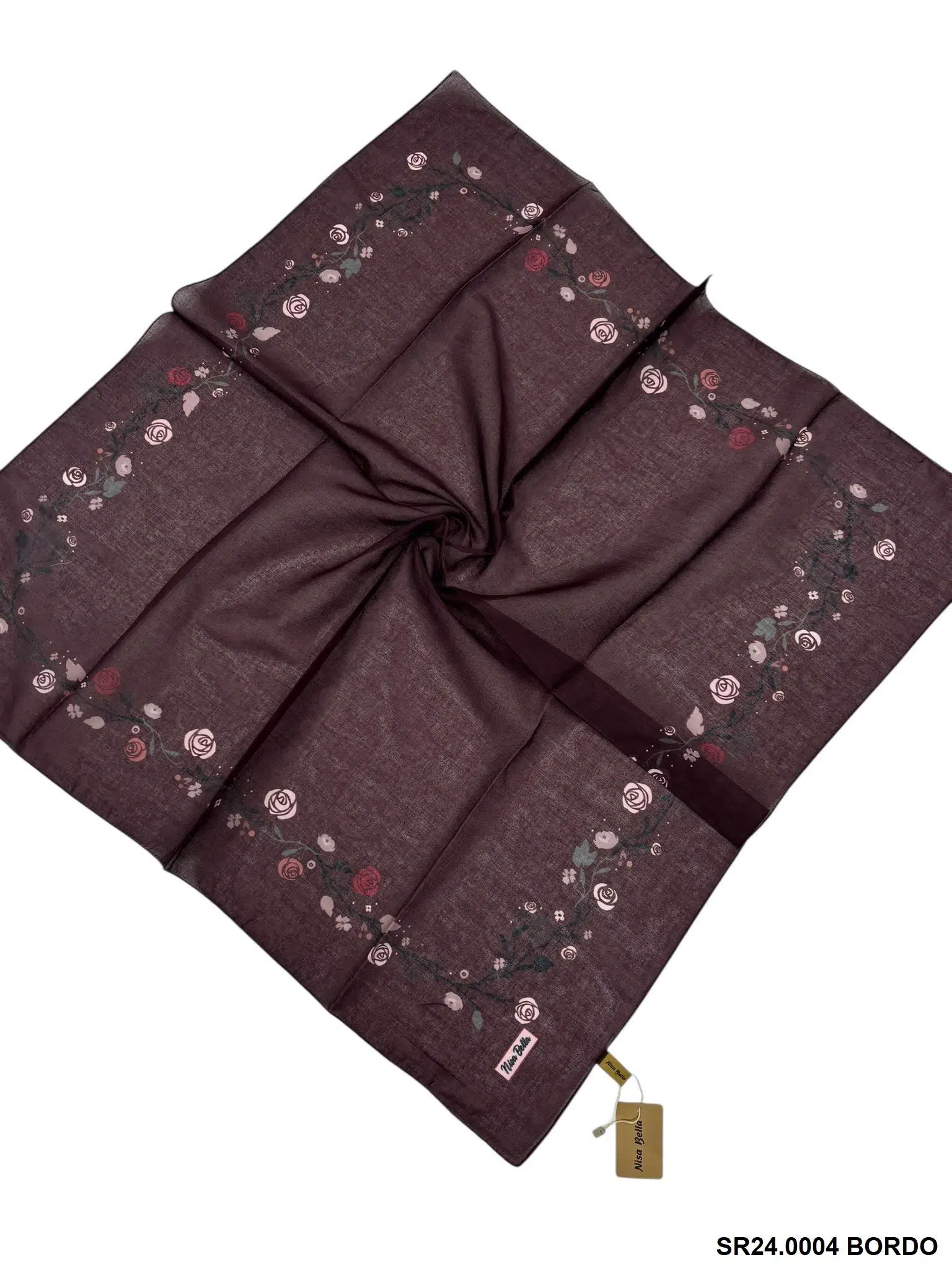 RETRO SOFT EŞARP BORDO (SR 24)