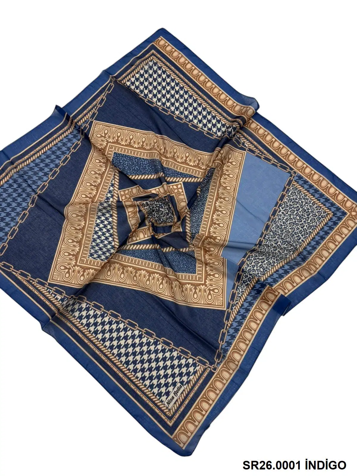 RETRO SOFT EŞARP İNDİGO (SR 26)