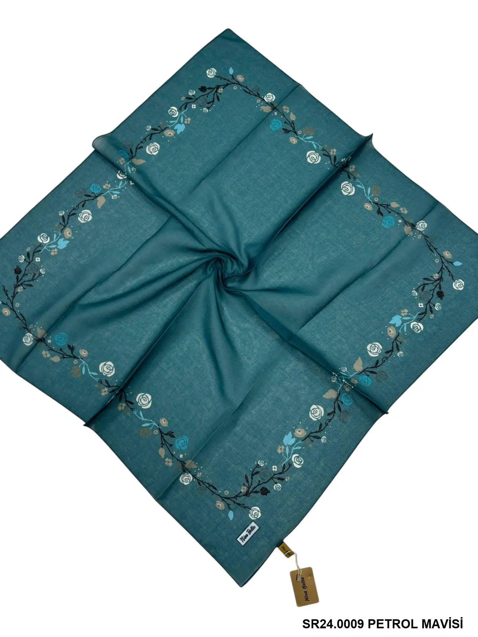RETRO SOFT EŞARP PETROL MAVİSİ (SR 24)