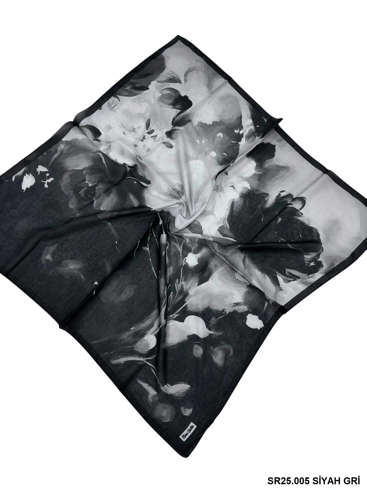 RETRO SOFT EŞARP SİYAH GRİ (SR 25)