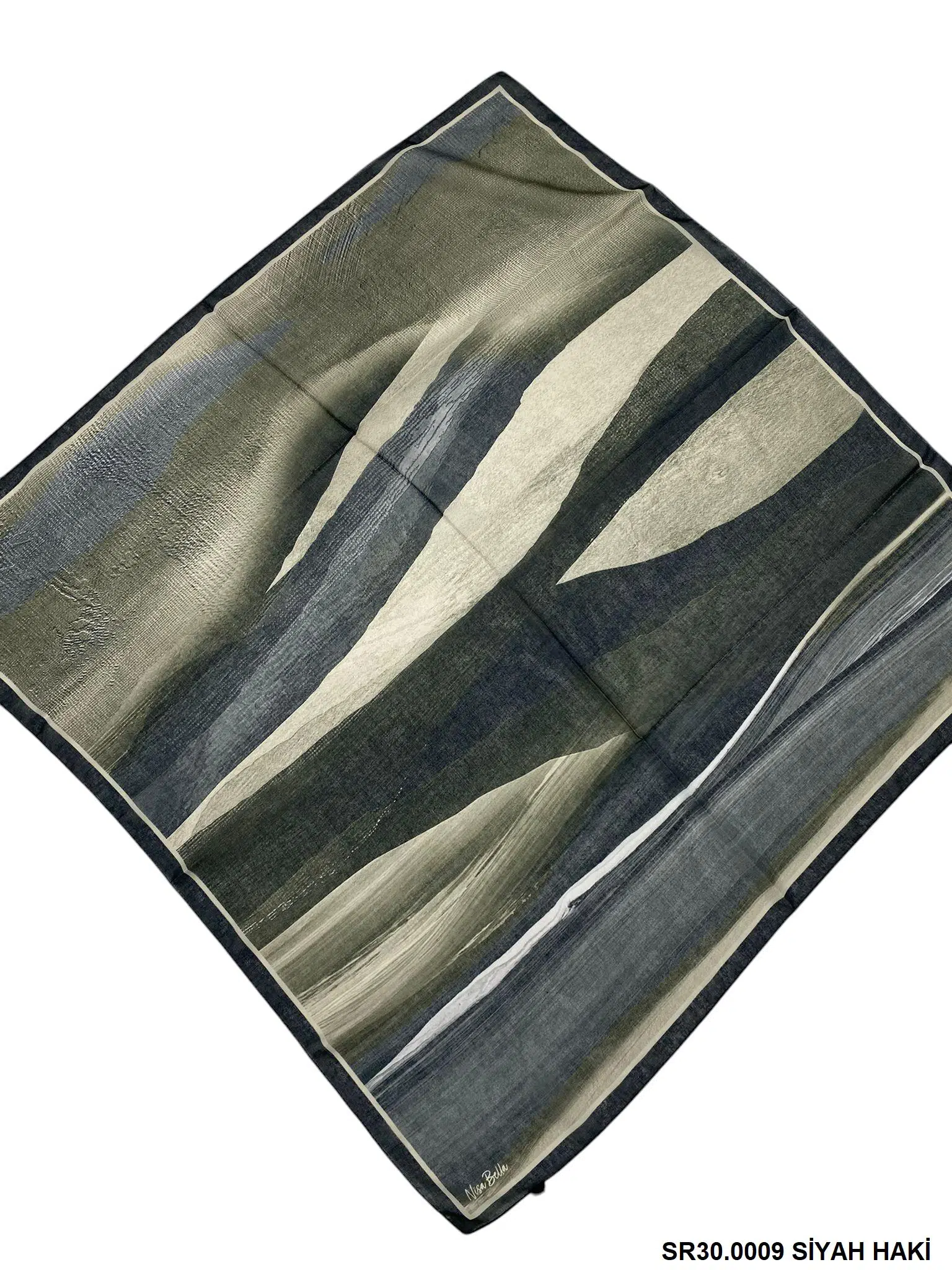 RETRO SOFT EŞARP SİYAH HAKİ (SR30)